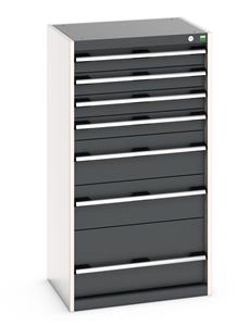Bott Cubio drawer cabinet with overall dimensions of 650mm wide x 525mm deep x 1200mm high... Bott Drawer Cabinets 525 Depth with 650mm wide full extension drawers